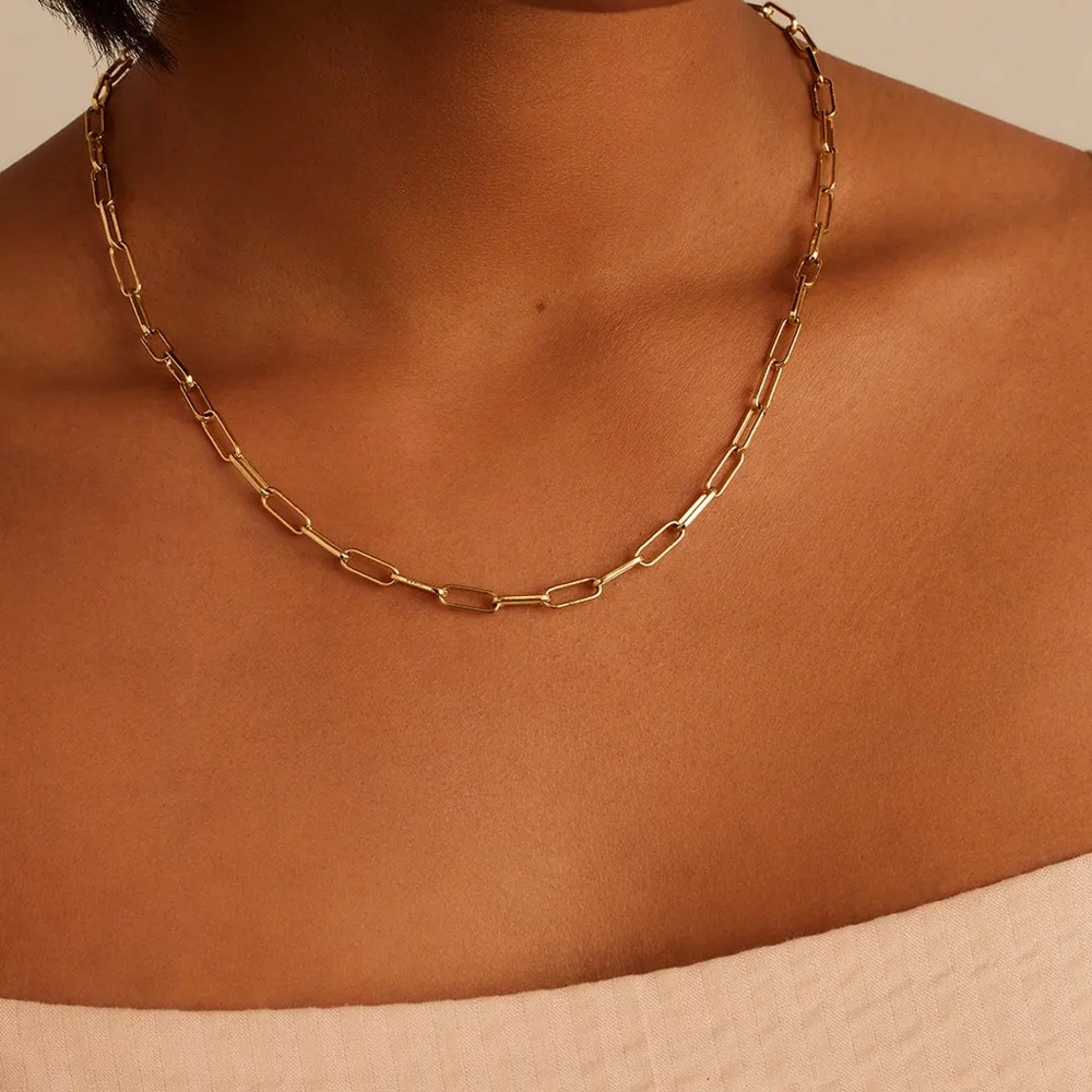 Gorjana Gold plated 18” Parker necklace
